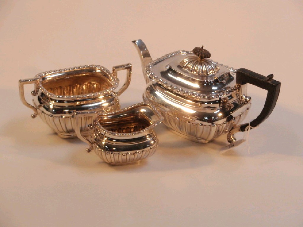 Appraisal: An Edward VII silver tea service by Aitken and others