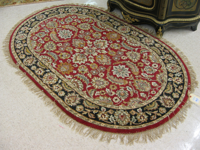 Appraisal: HAND KNOTTED ORIENTAL AREA RUG Indo-Persian ' x '