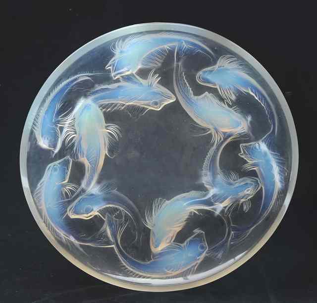 Appraisal: Rene Lalique French - 'Martigues' opalescent and frosted glass bowl