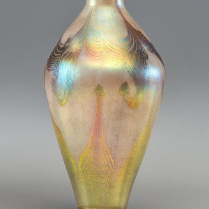 Appraisal: Tiffany Studios American Early th Century Vase favrile glass marked