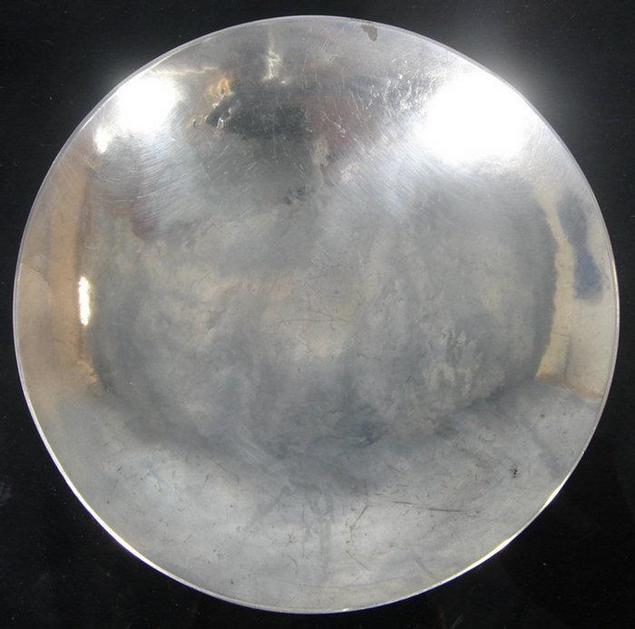 Appraisal: Sterling silver hammered low bowl by J Clapp d TO