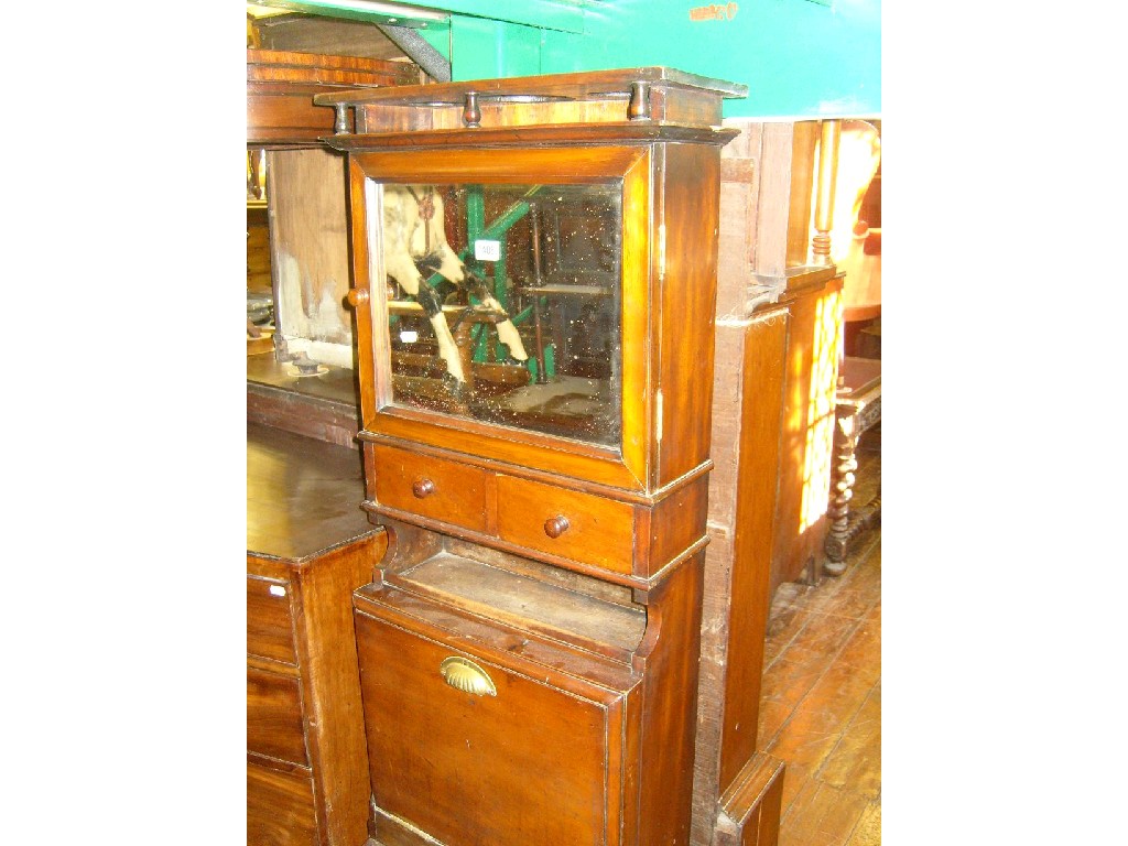 Appraisal: A Victorian mahogany vertical ships cabin cabinet fitted and enclosed