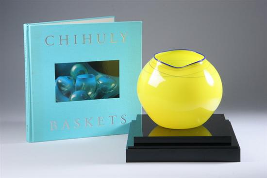 Appraisal: DALE CHIHULY American b Citron Basket Dale Chihuly Studio Edition