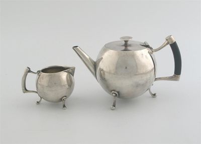 Appraisal: Dr Christopher Dresser a rare late Victorian teapot and matching