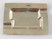 Appraisal: A sterling silver Art Deco style ashtray Birmingham