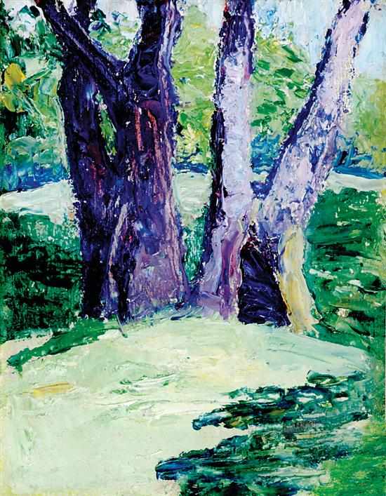 Appraisal: Margaret Moffett Law Maryland South Carolina - TREES oil on