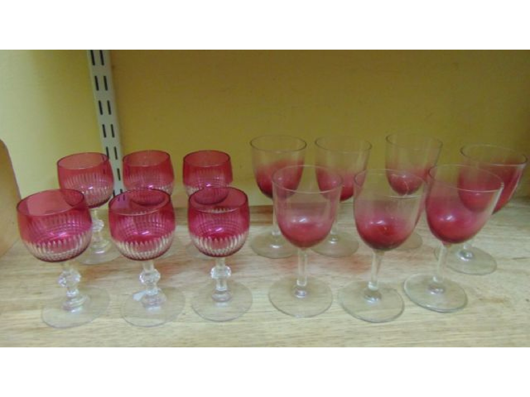 Appraisal: A set of six good quality short drinking glasses with