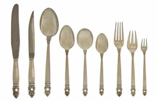 Appraisal: An American Sterling Silver Partial Flatware Service International in the