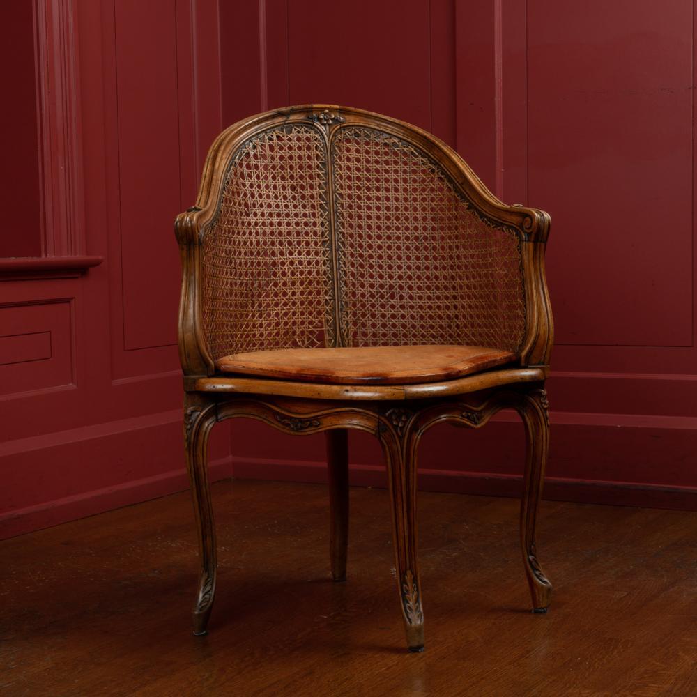 Appraisal: TH C LOUIS XV STYLE FAUTEUIL DE BUREAU A Louis