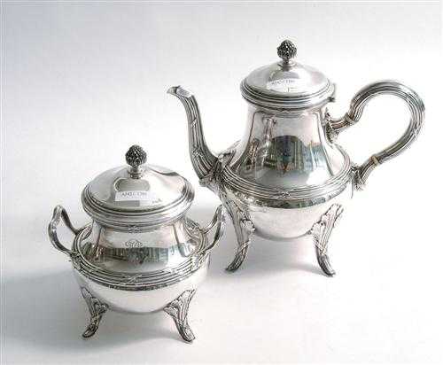 Appraisal: COFFEE POT AND SUGAR BOWL Paris end of the th