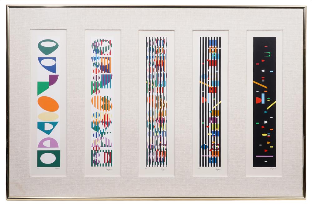 Appraisal: SET OF YAACOV AGAM LITHOGRAPHSYaacov Agam Israel - Set of