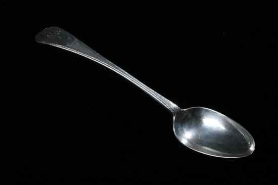 Appraisal: EARLY AMERICAN COIN SILVER SPOON BY MYER MYERS Circa New