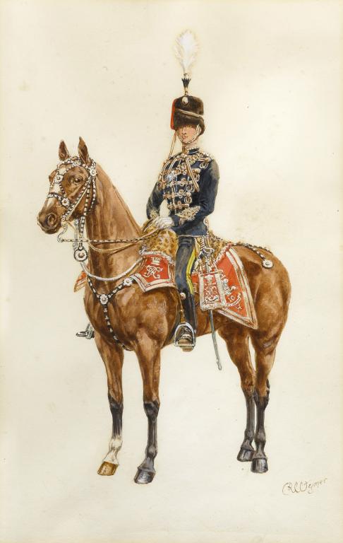 Appraisal: REGINALD AUGUSTUS WYMER - OFFICER TH HUSSARS OFFICER ROYAL ARTILLERY