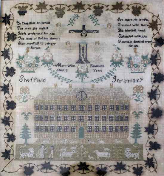 Appraisal: A George III needlework sampler by Mary Ann Goodison of