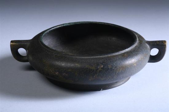 Appraisal: CHINESE BRONZE CENSER Xuande six-character mark - in wide