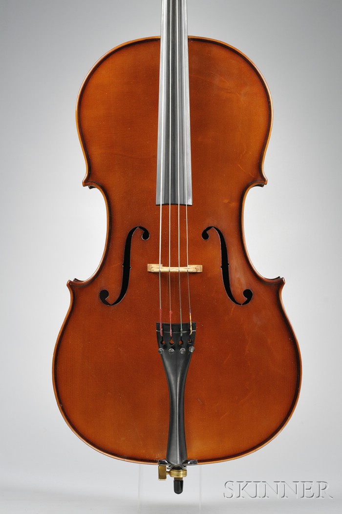 Appraisal: Child's Modern Violoncello labeled PETER STEINHAUS length of back cm