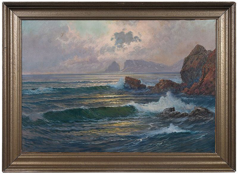 Appraisal: Frederick Judd Waugh American - Sunset at the Shore signed