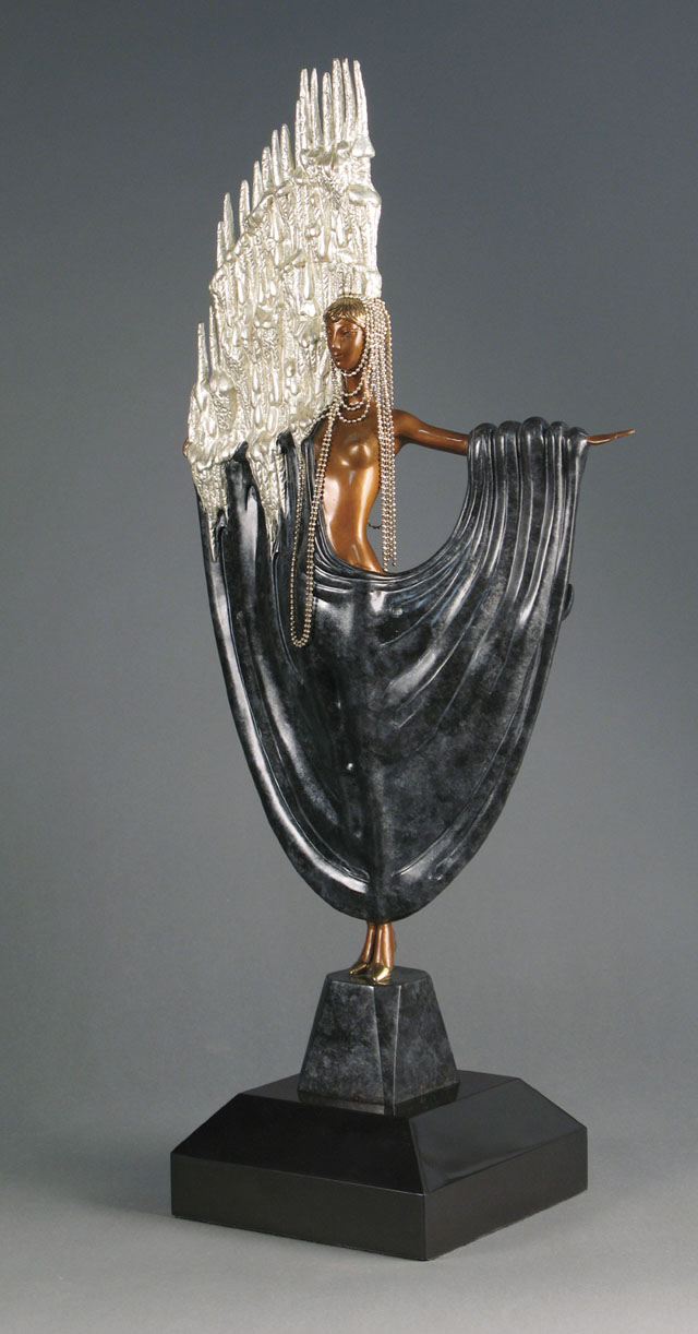 Appraisal: ERTE ROMAIN DE TIRTOFF BRONZE SCULPTURE Russian French - titled