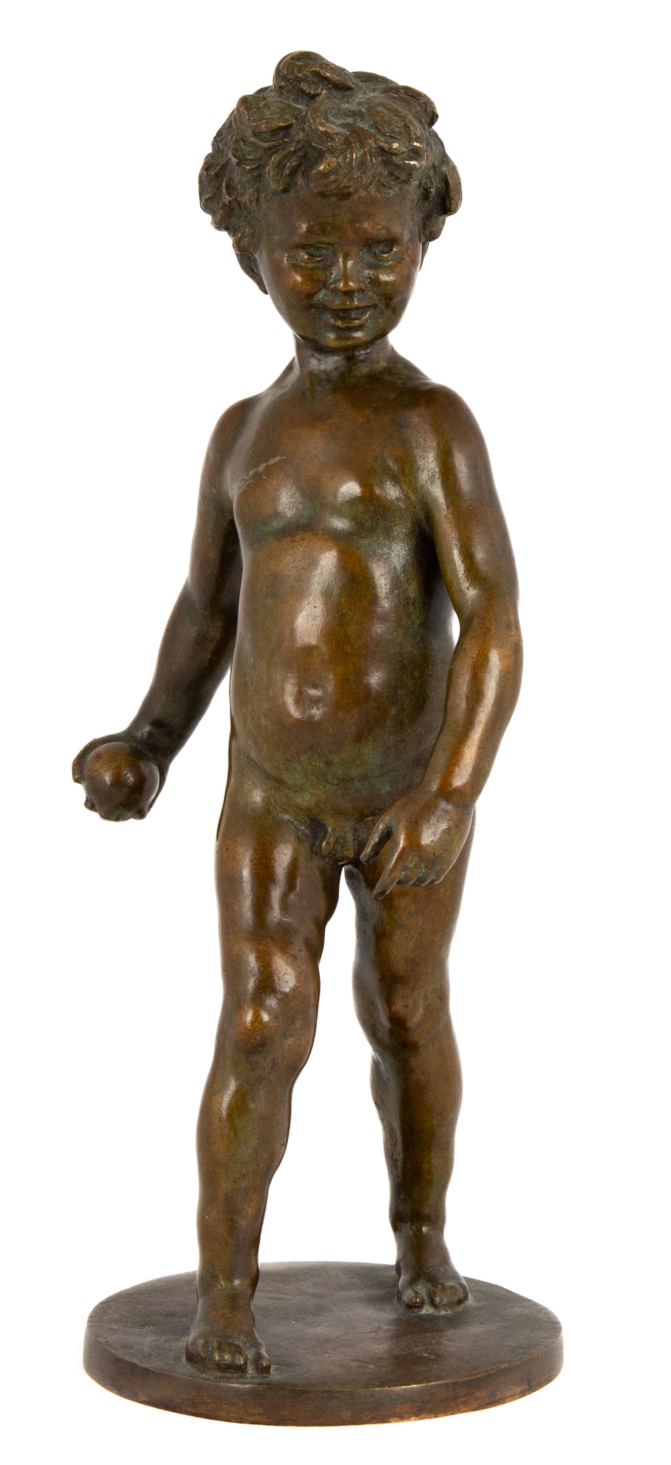 Appraisal: ALBERT JAEGERS GERMAN AMERICAN - UNTITLED BOY WITH BALL Bronze