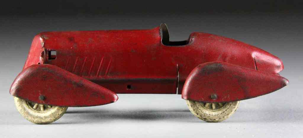 Appraisal: Antique Toy Racing CarRed racing car '' L some minor