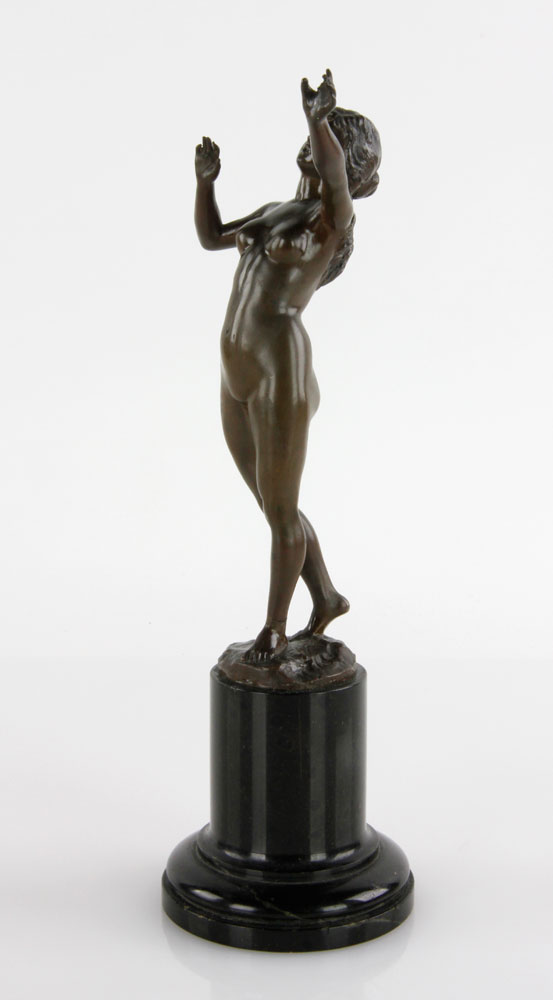 Appraisal: - Art Nouveau Bronze Sculpture th century French Art Nouveau