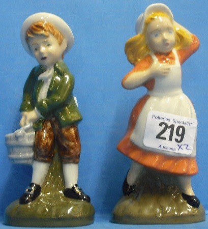 Appraisal: Wade Limited Edition Figures Jack Jill from the Nursery Rhyme