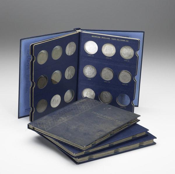 Appraisal: AMERICAN SILVER DOLLARS Collection of Morgan silver dollars - together