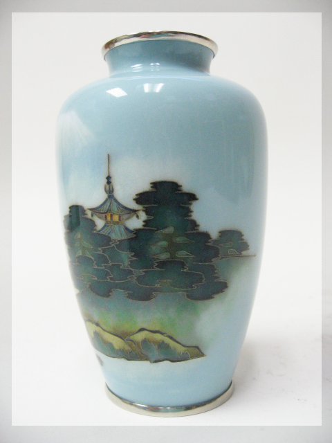 Appraisal: A Fine Japanese Ando Cloisonne vase of diminutive size having