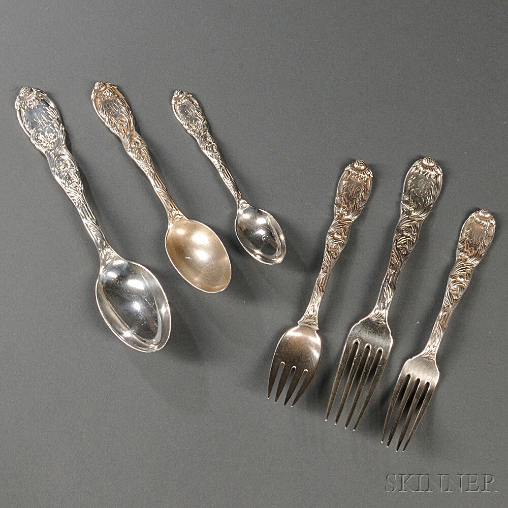 Appraisal: Tiffany Co Chrysanthemum Pattern Flatware Service New York - most