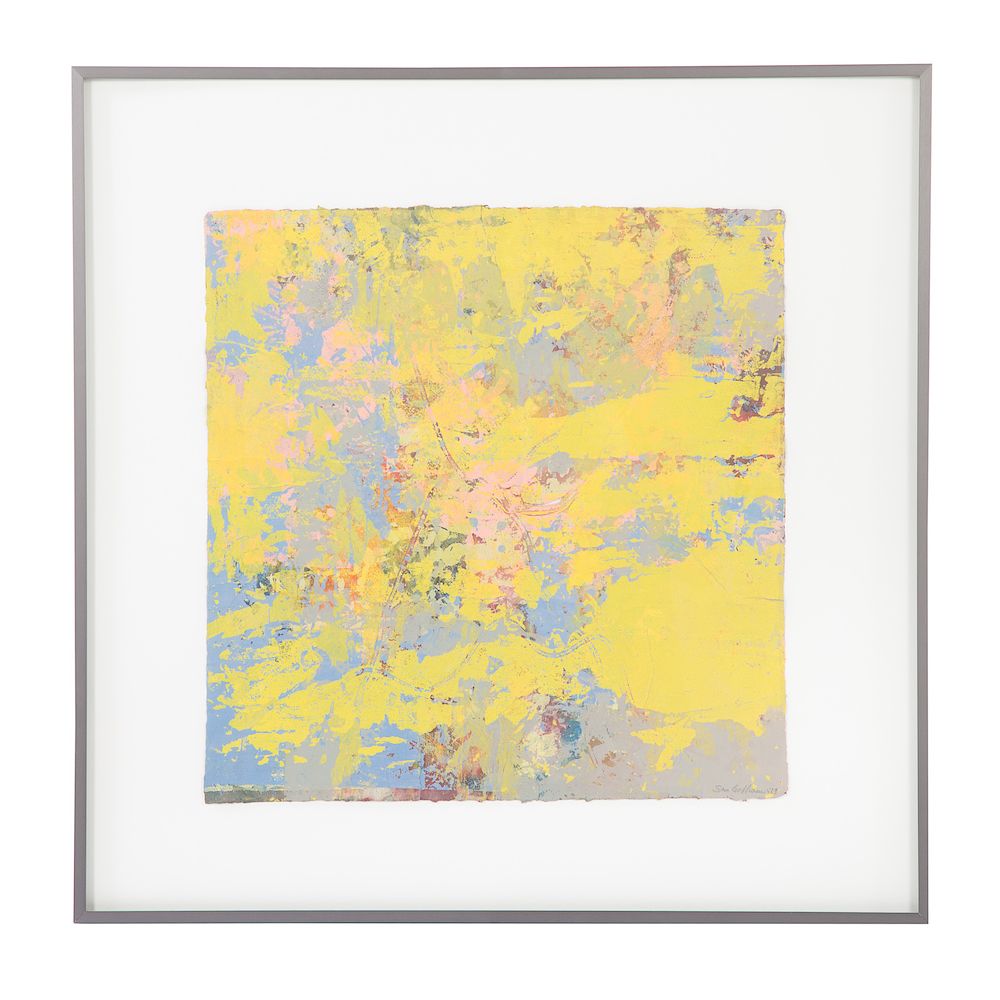 Appraisal: Sam Gilliam Untitled mixed media American b Mixed media on