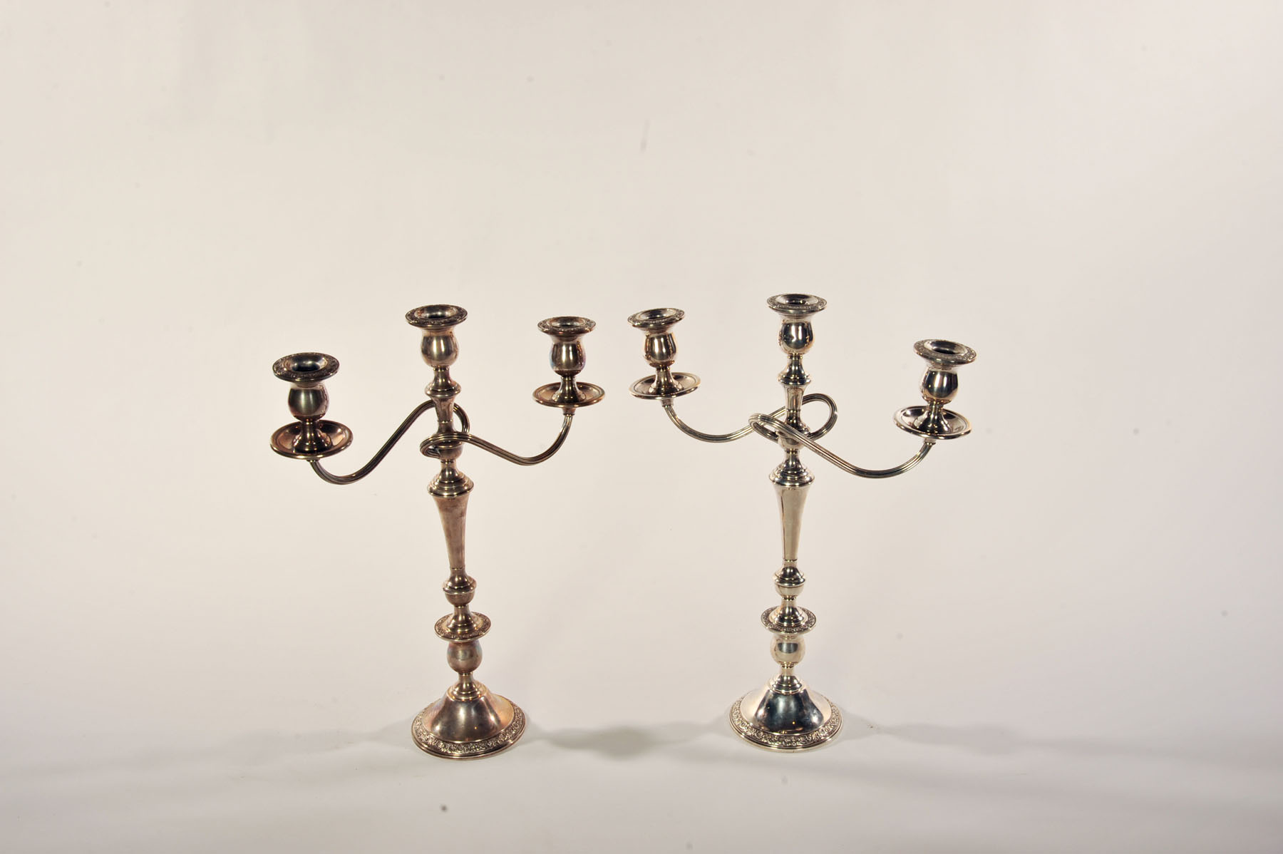 Appraisal: PAIR OF CANDELABRA American rd quarter- th century Pair of