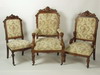 Appraisal: CHAIRS - A lady's gent's and three side chairs walnut