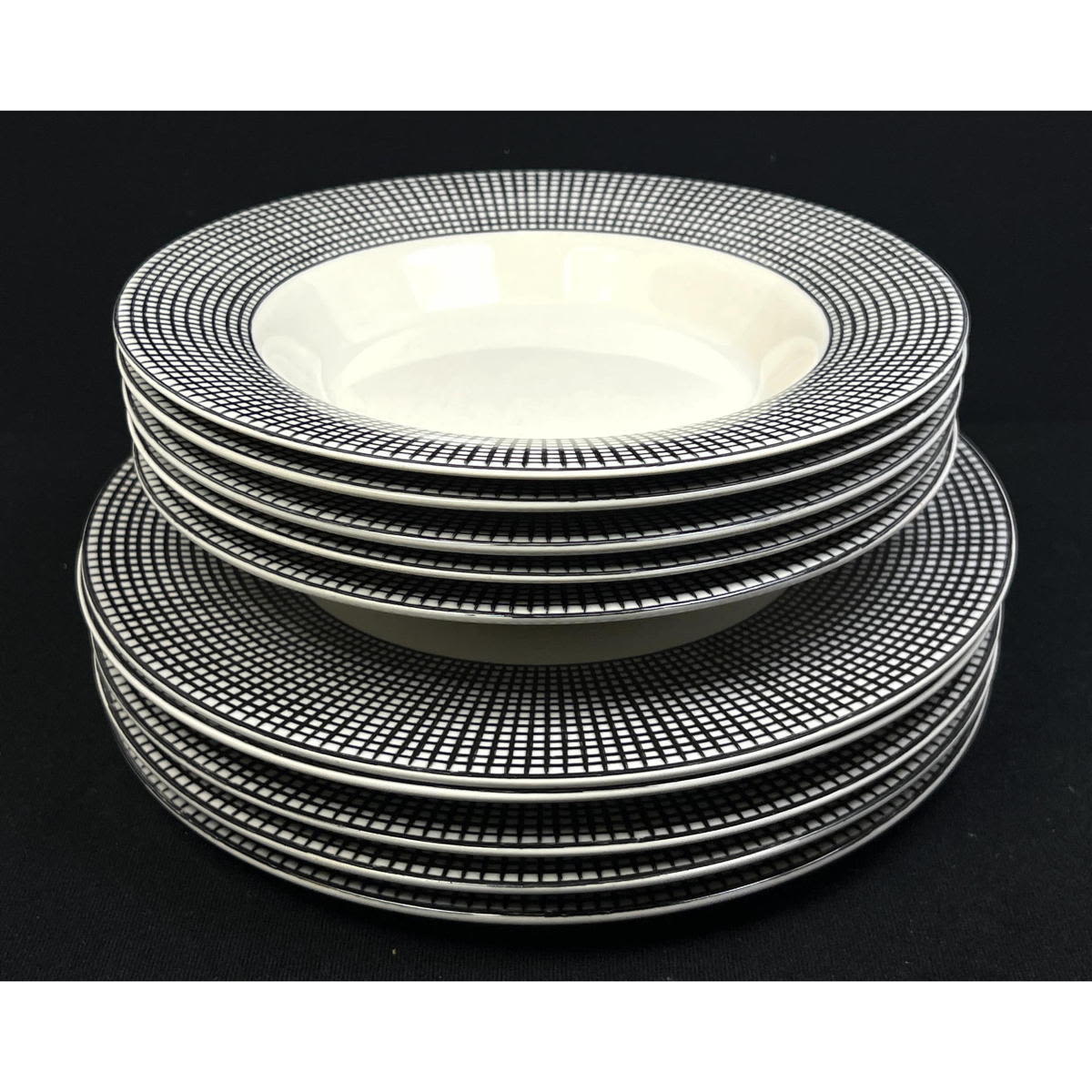 Appraisal: Swid Powell Graph Dishes plates and bowls inch plates and