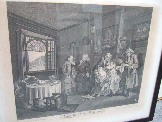 Appraisal: After William Hogarth Marriage a la Mode plates I III