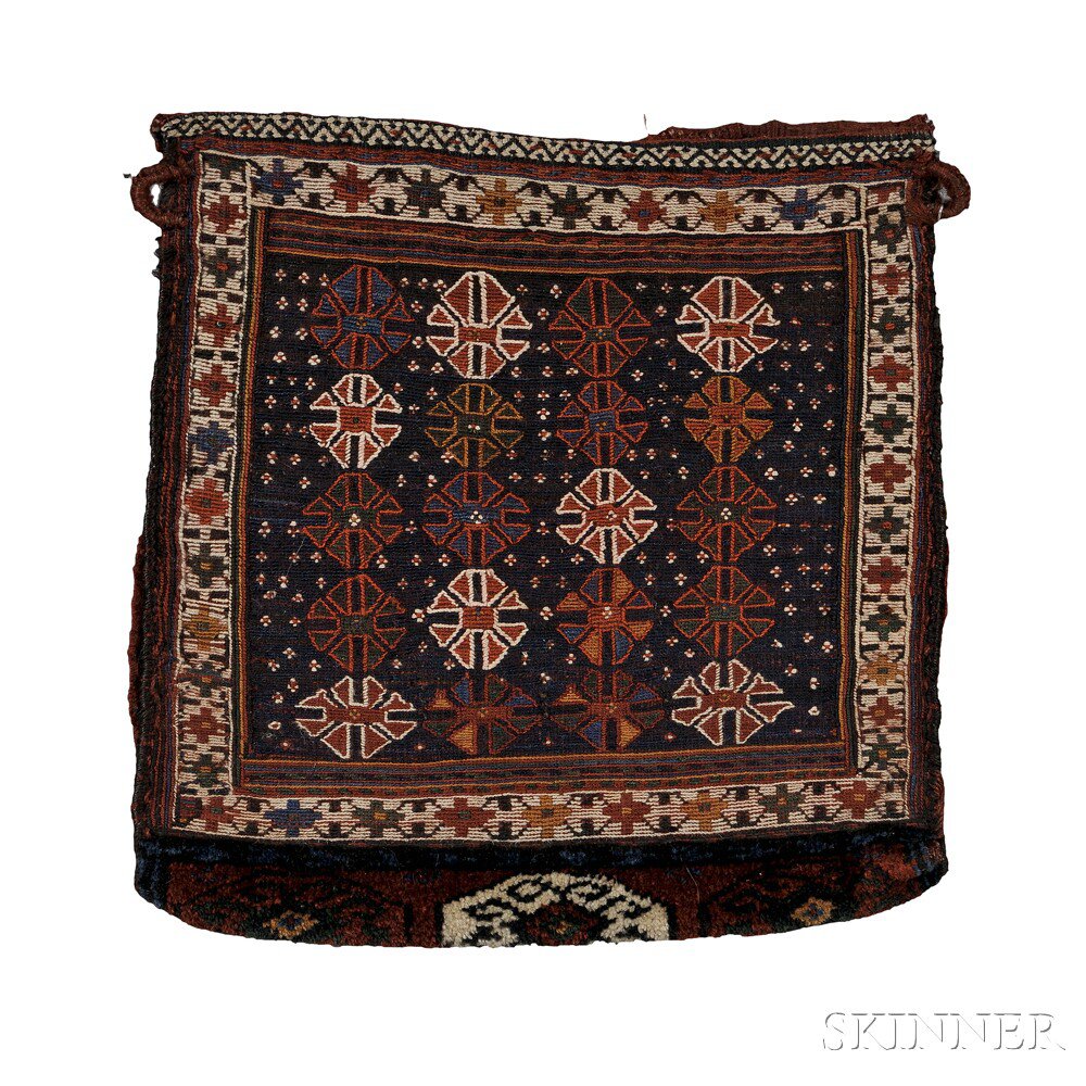 Appraisal: Luri Flatweave Bag Southwest Persia early th century four vertical