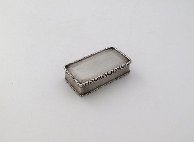 Appraisal: A William IV silver snuff box by Thomas Shaw Birmingham