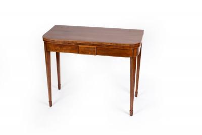 Appraisal: A George III fold-over tea table cm wide