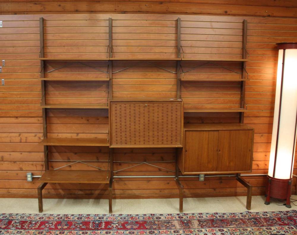 Appraisal: DANISH MID-CENTURY MODERN MODULAR WALL UNIT Poul Cadovius Danish -