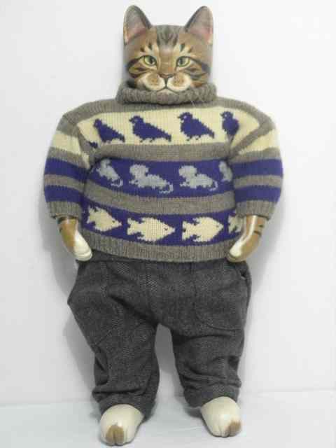 Appraisal: Tyber Katz limited edition hand made cat doll Titled ''Fat