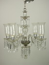 Appraisal: CHANDELIER - Circa five arm ceiling mounted electric chandelier serpentine