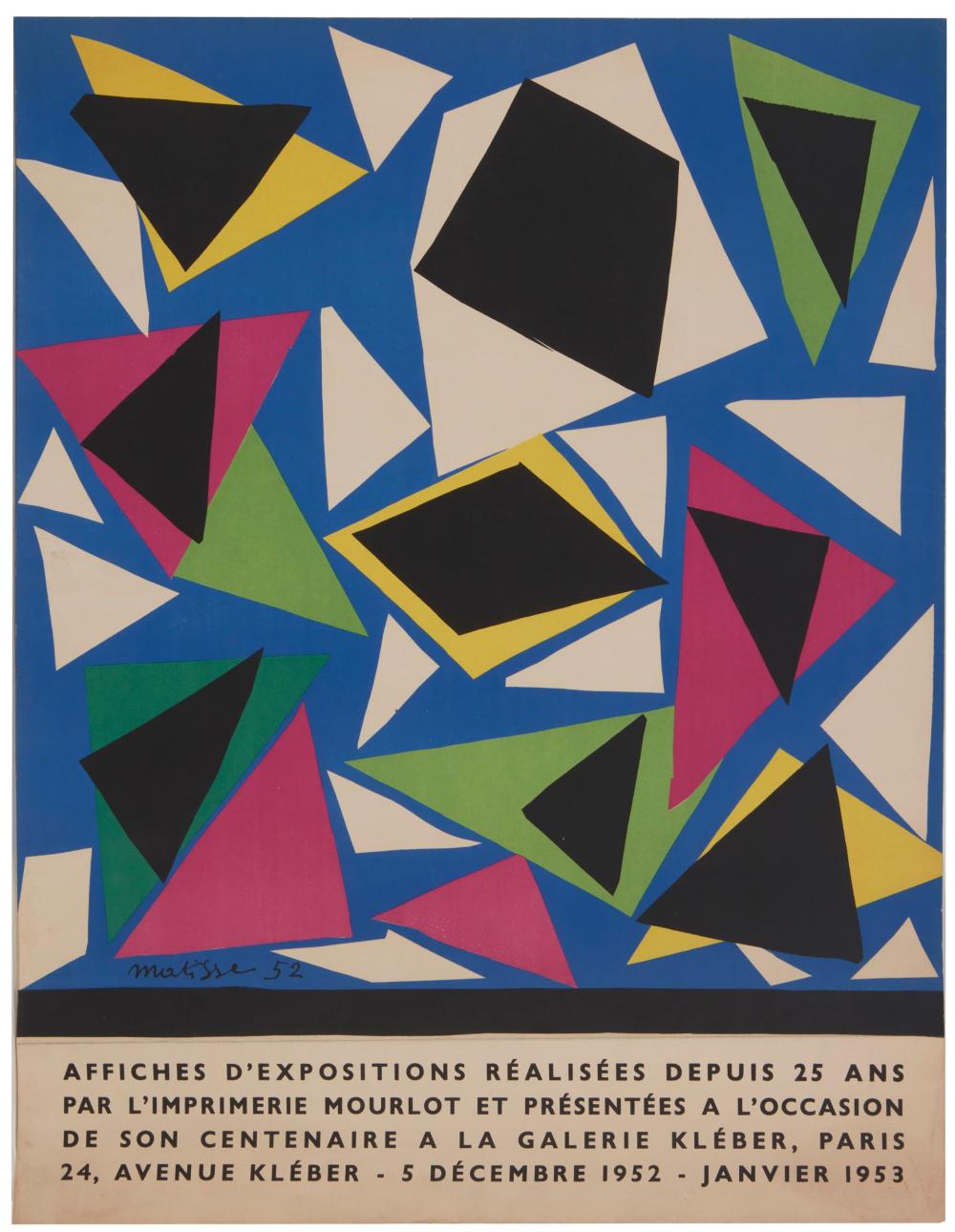 Appraisal: Henri Matisse - French Affiches d'expositions r alis es depuis