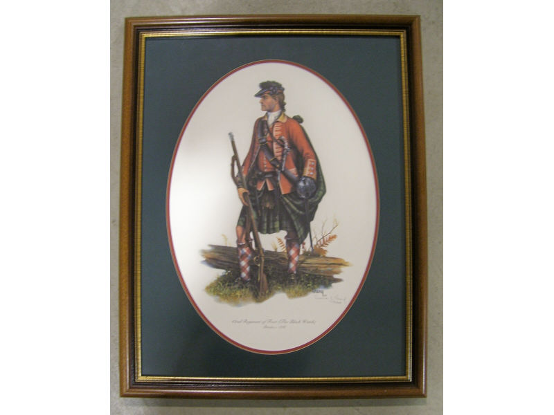 Appraisal: The Black Watch by Donna Neary Framed print pencil signed