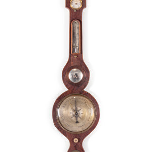 Appraisal: An Irish Regency Wheel Barometer G Giacomelli Belfast Circa Height