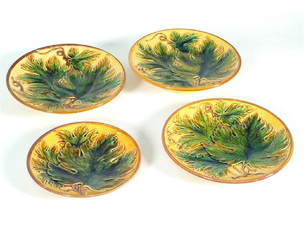 Appraisal: GROUP OF FRENCH MAJOLICA comprising a pair of comports and