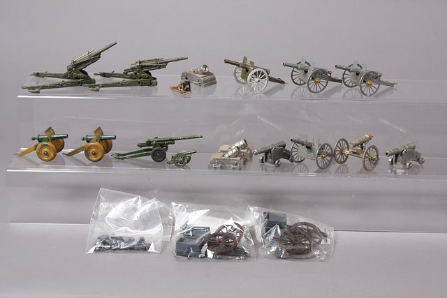 Appraisal: Lot of assorted metal cannons by Dinky together with plastic