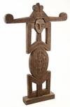 Appraisal: PRIMITIVE SCULPTURE - Carved Ironwood Standing Figure from Timor Malay