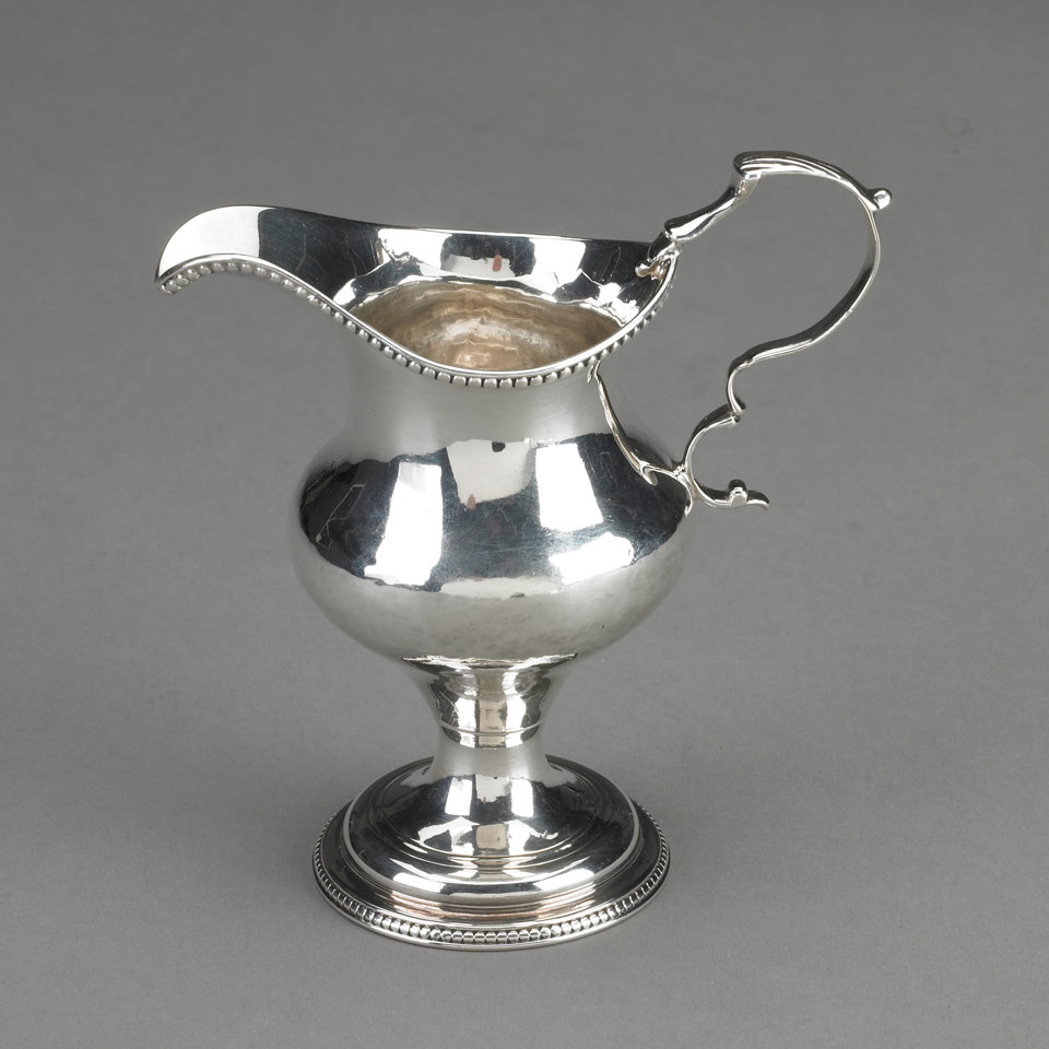 Appraisal: George III Silver Cream Jug London height cm height oz