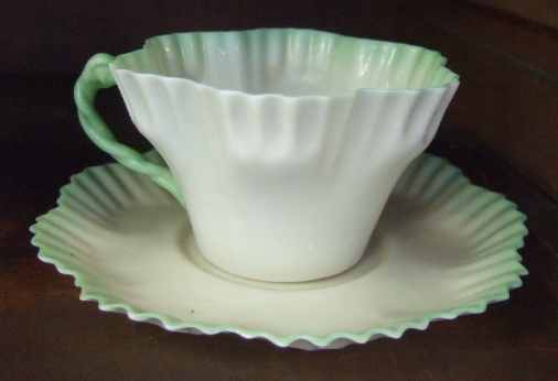 Appraisal: A Belleek part tea service including six tea cups six