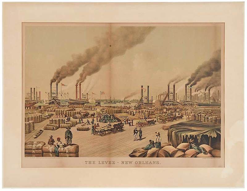 Appraisal: Currier Ives Publisher American th century The Levee-New Orleans after