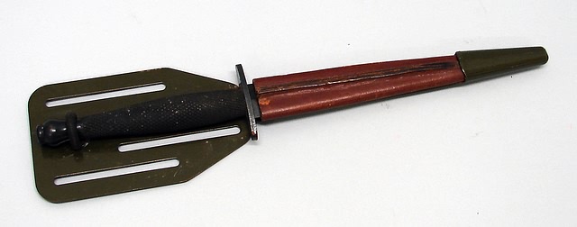 Appraisal: Commando knife by unknown manufacturer measuring housed in sheath Provenance